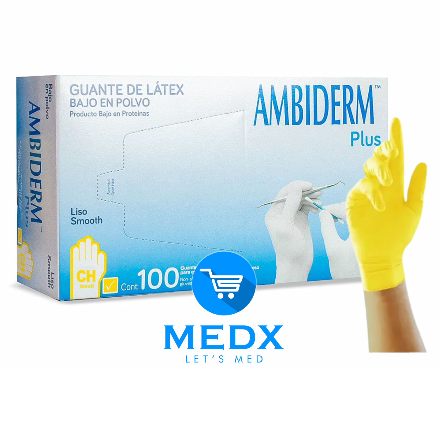 GUANTE DE LÁTEX AMBIDERM