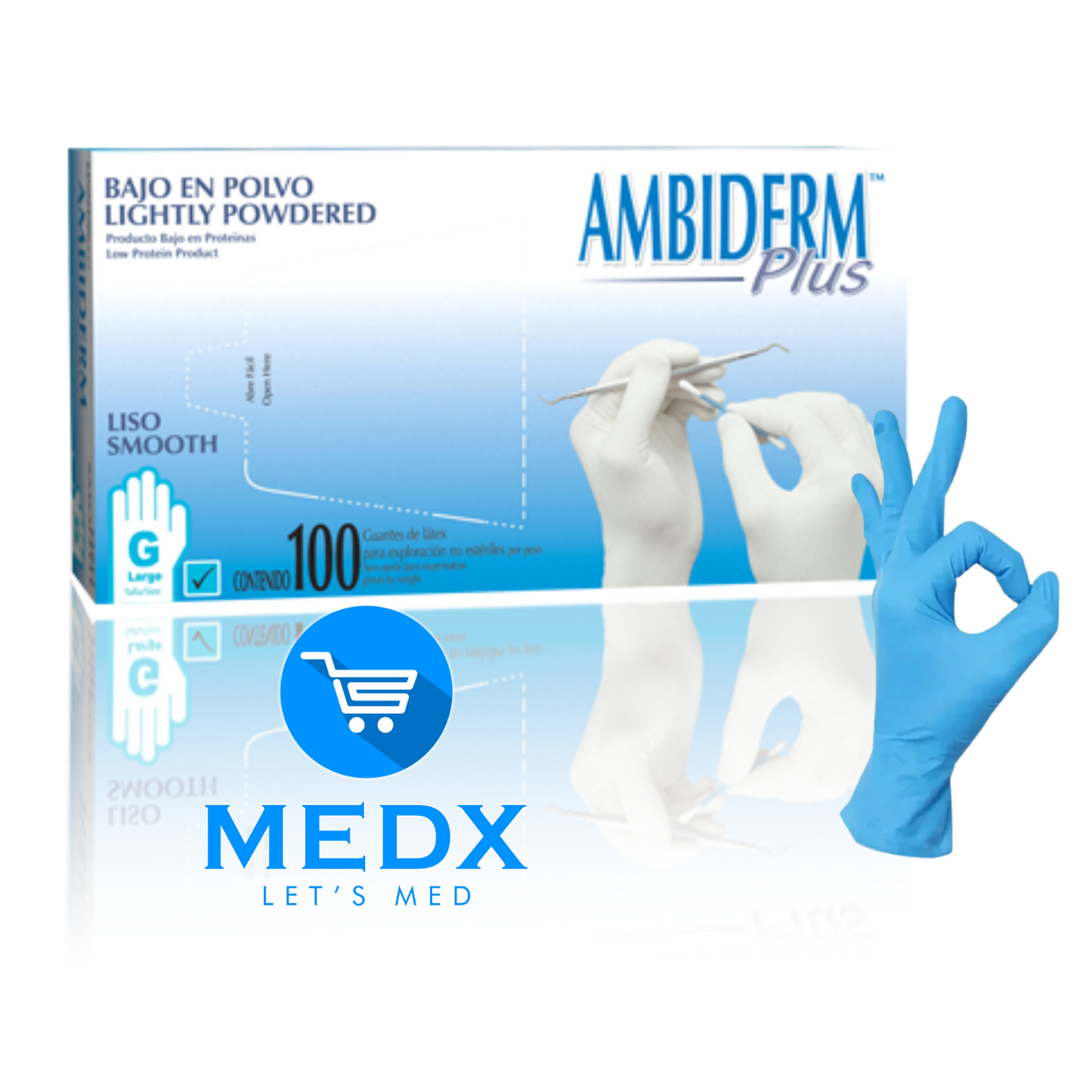 GUANTE DE LÁTEX AMBIDERM