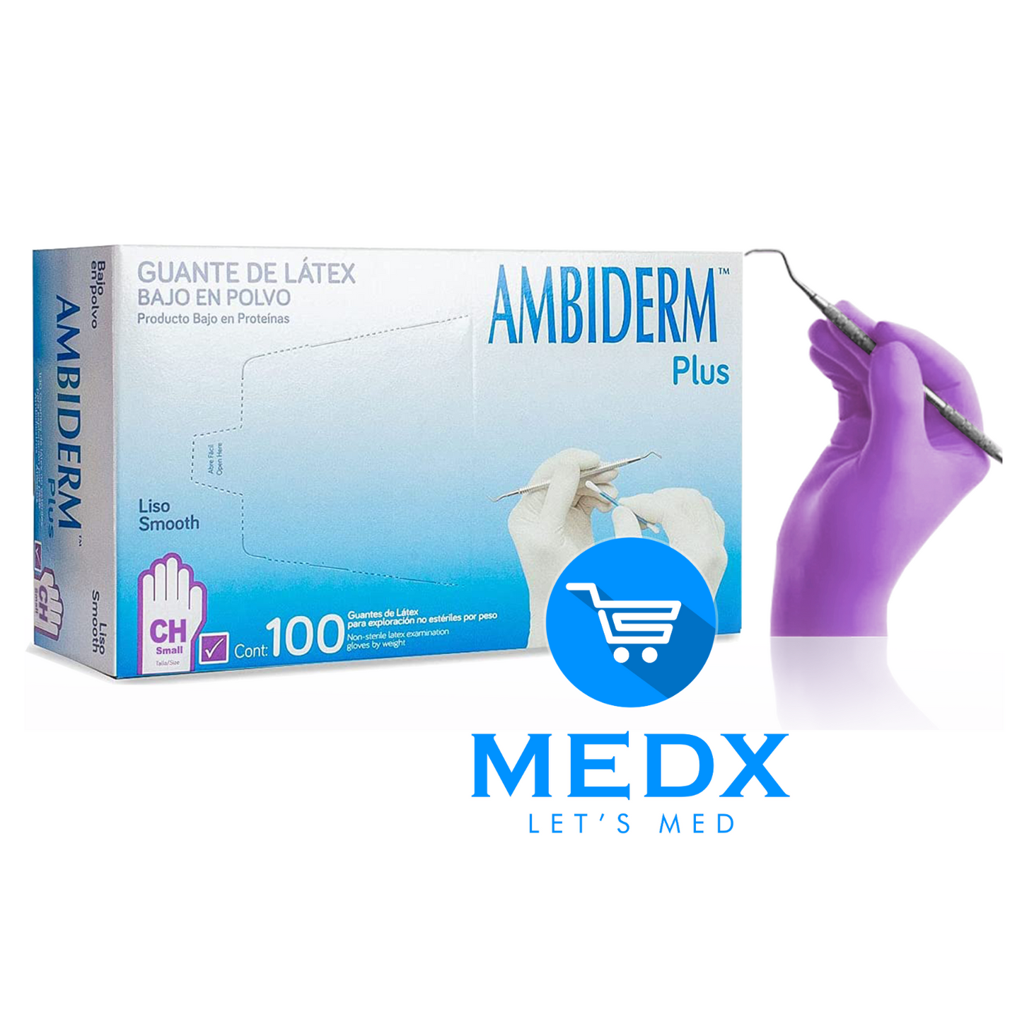 GUANTE DE LÁTEX AMBIDERM