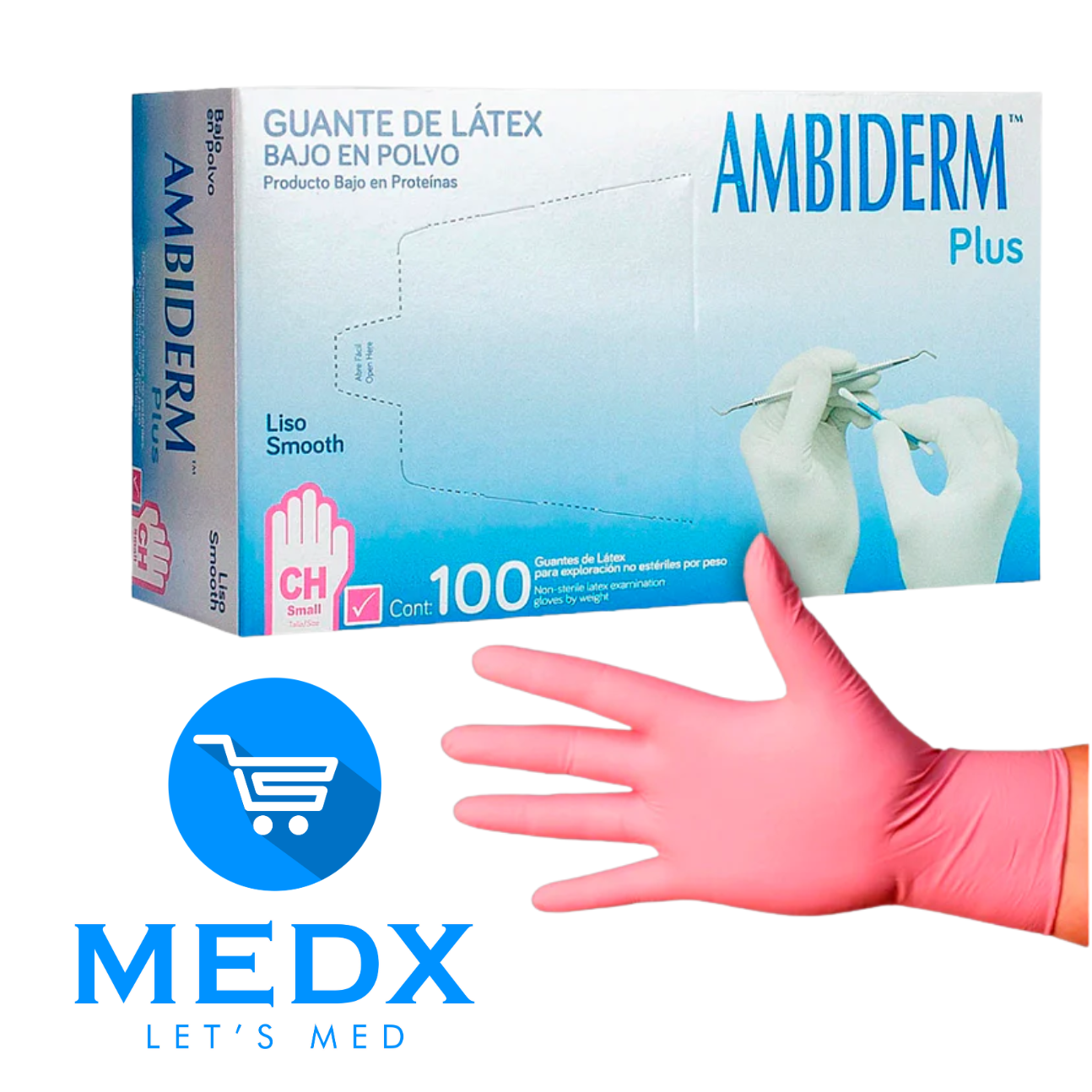GUANTE DE LÁTEX AMBIDERM