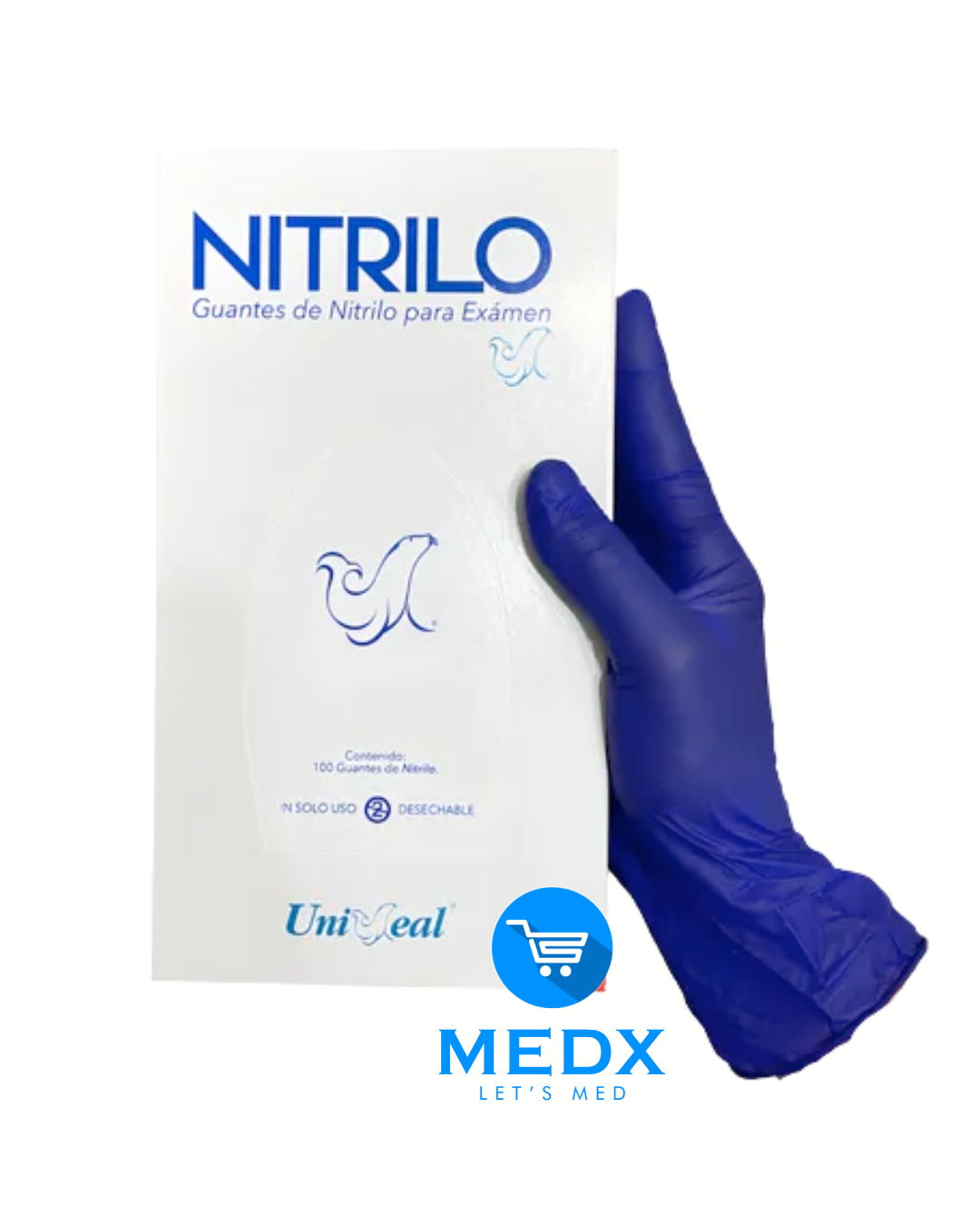 GUANTE DE NITRILO MARCA UNISEAL