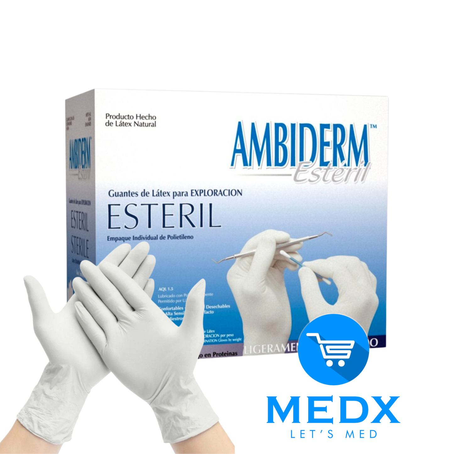 GUANTE DE LATEX ESTERIL